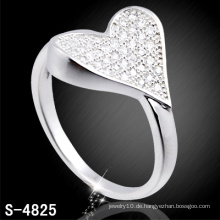 925 Sterling Silber Ring mit Herzform (S-4825)
